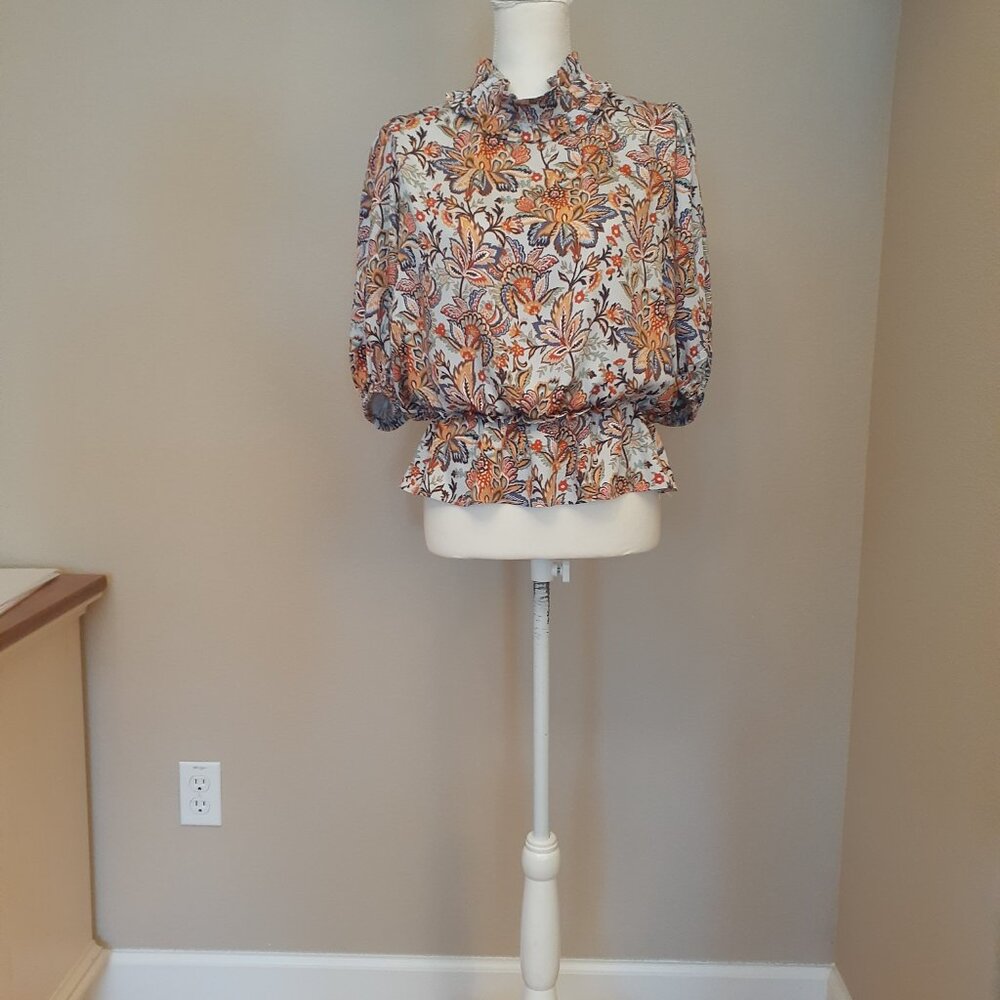 T Tahari Peplum Blouse - Picture 7 of 14